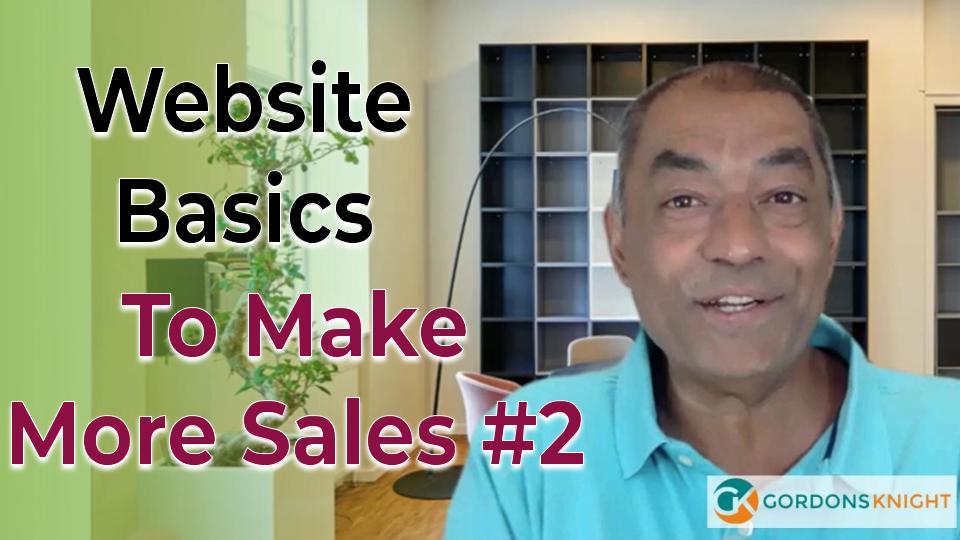 Website Basics to make more sales #2